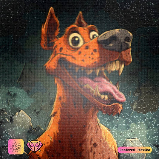 Artdiystudio Spooky Spotted Hound Diy Diamond Painting Kit A Bold Eerie Art Craft 5