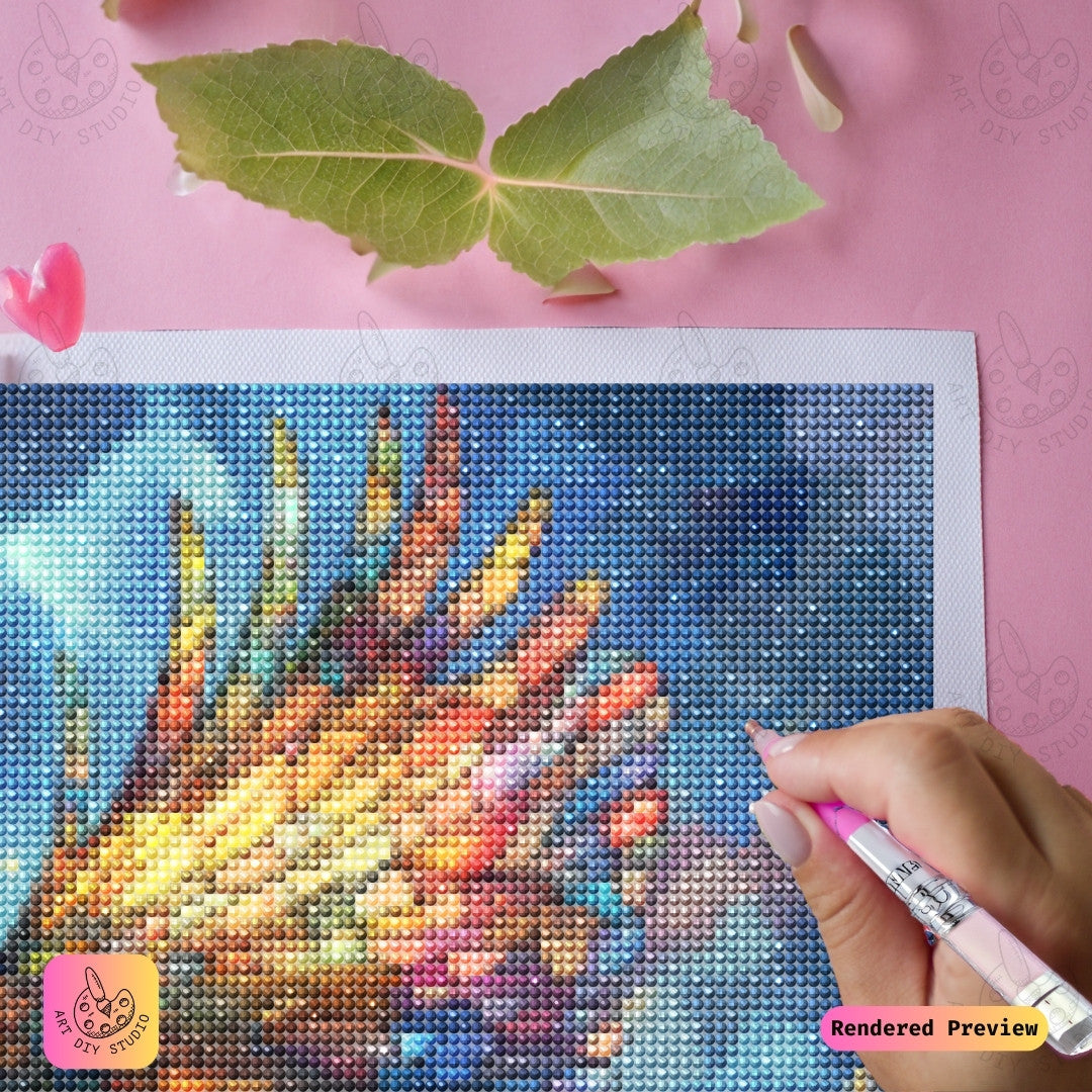 Artdiystudio Stained Glass Majesty Eagle Diy Diamond Painting Kit A Radiant Celebration Of Beauty And Power 3