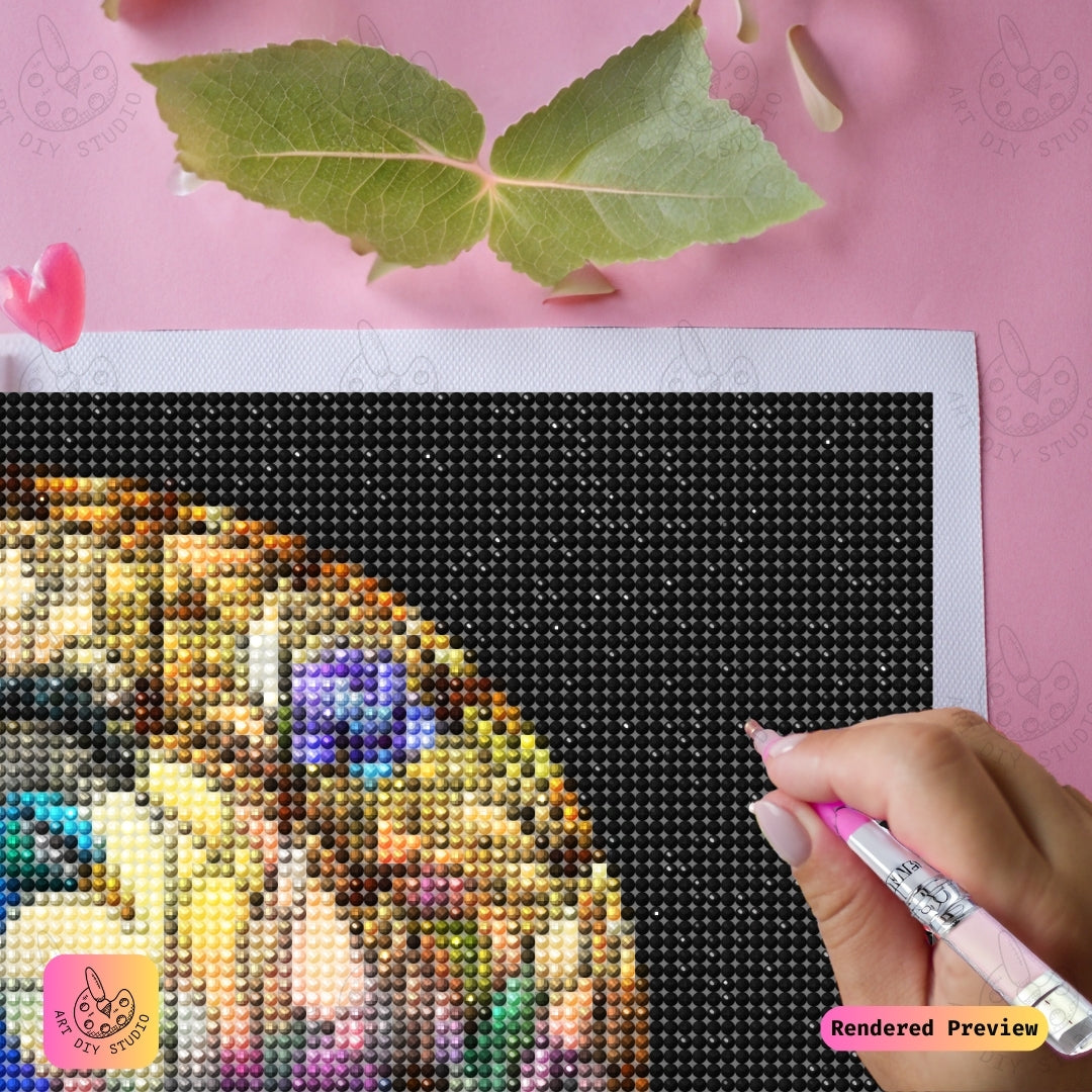 Artdiystudio Stained Glass Peacock Diy Diamond Painting Kit A Masterpiece Of Color And Elegance 3