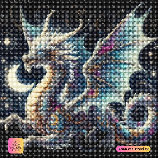 Artdiystudio Starlight Dragon Radiance Diy Diamond Painting Kit A Celestial Masterpiece 2