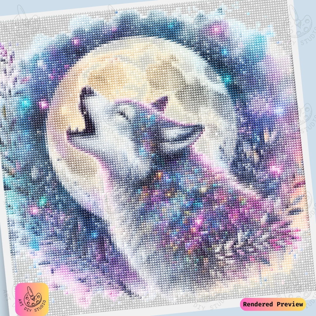 Artdiystudio Starlit Howl Diy Diamond Painting Kit A Cosmic Dreamscape 6