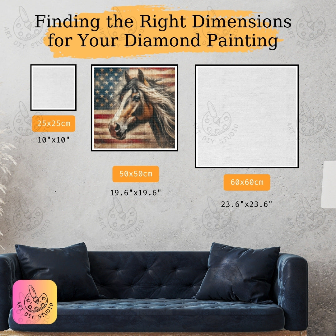 Artdiystudio Stars And Steeds Diamond Painting Kit Celebrate American Pride Product Image