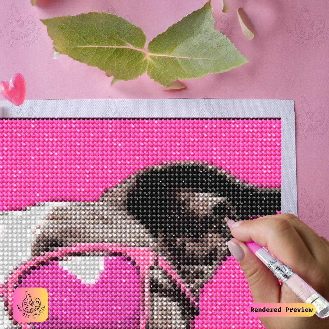 Artdiystudio Stylish Pooch Diy Diamond Painting Kit A Fun Fashionable Craft 3