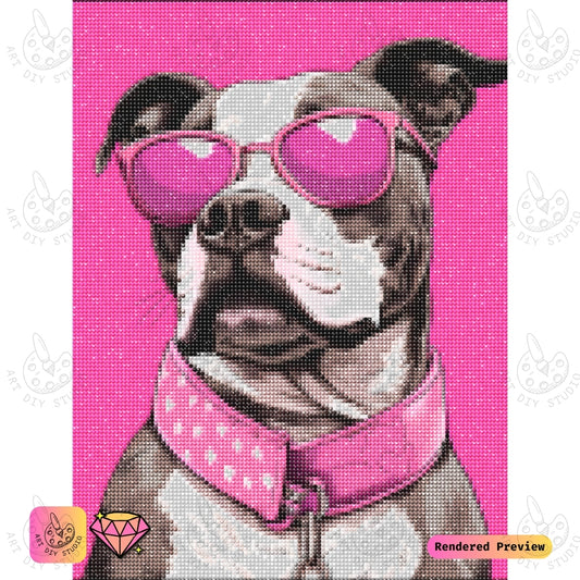 Artdiystudio Stylish Pooch Diy Diamond Painting Kit A Fun Fashionable Craft 5