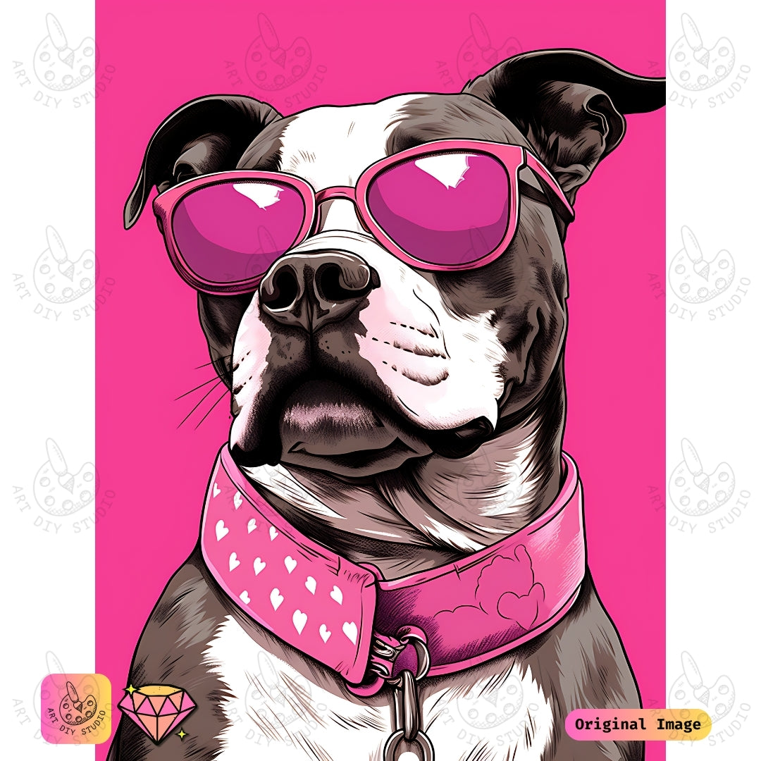 Artdiystudio Stylish Pooch Diy Diamond Painting Kit A Fun Fashionable Craft 6