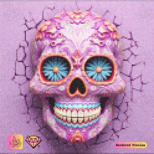 Artdiystudio Sugar Skull Splendor Diy Diamond Painting Kit A Bold Celebration Of Art 2