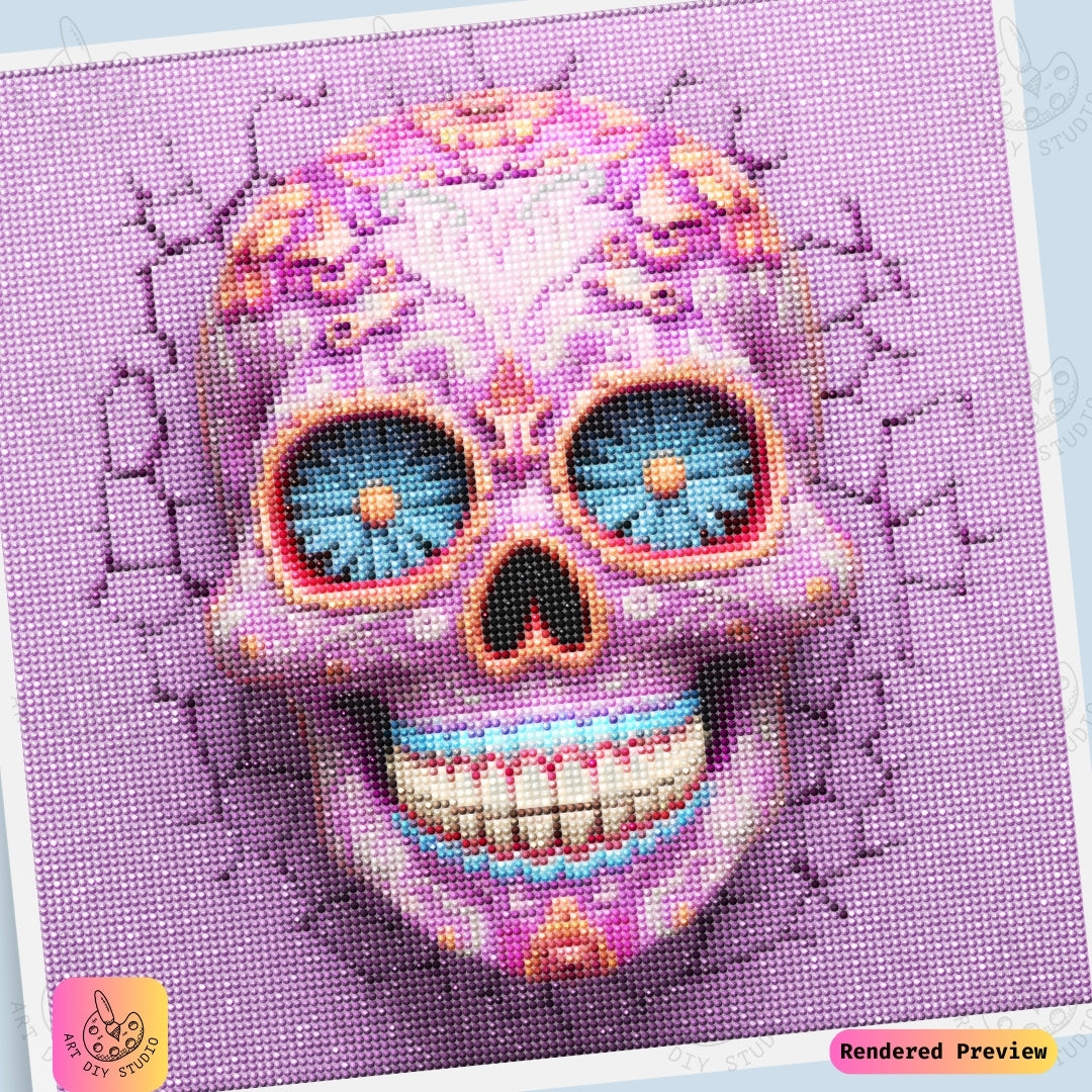 Artdiystudio Sugar Skull Splendor Diy Diamond Painting Kit A Bold Celebration Of Art 6