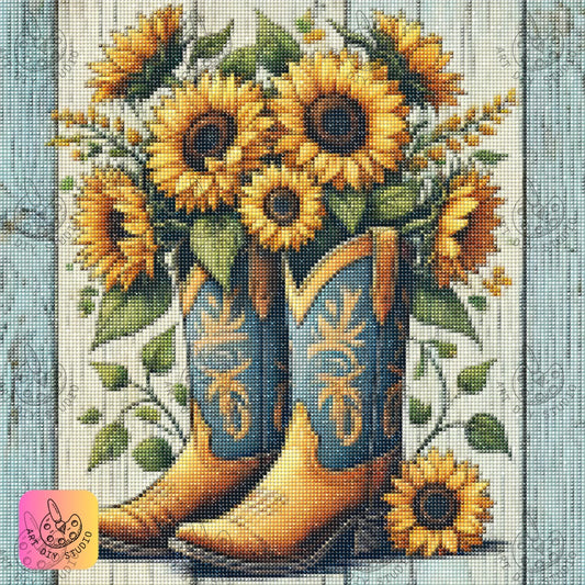 Artdiystudio Sunflower Country Charm Diy Diamond Painting Kit Cozy Up With Rustic Beauty 7
