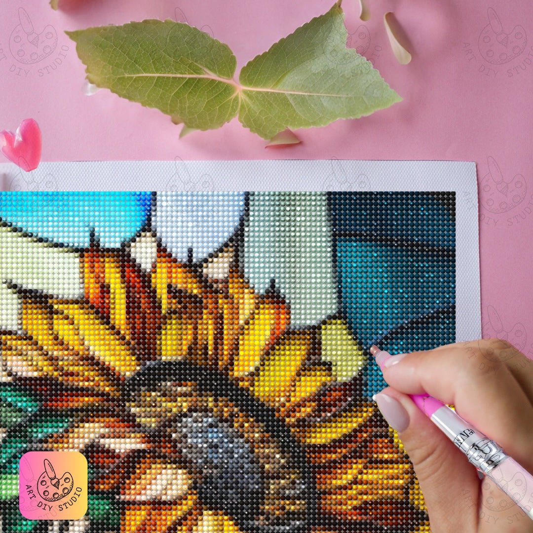 Artdiystudio Sunlit Garden Harmony Diy Diamond Painting Kit Embrace Natures Glow 5
