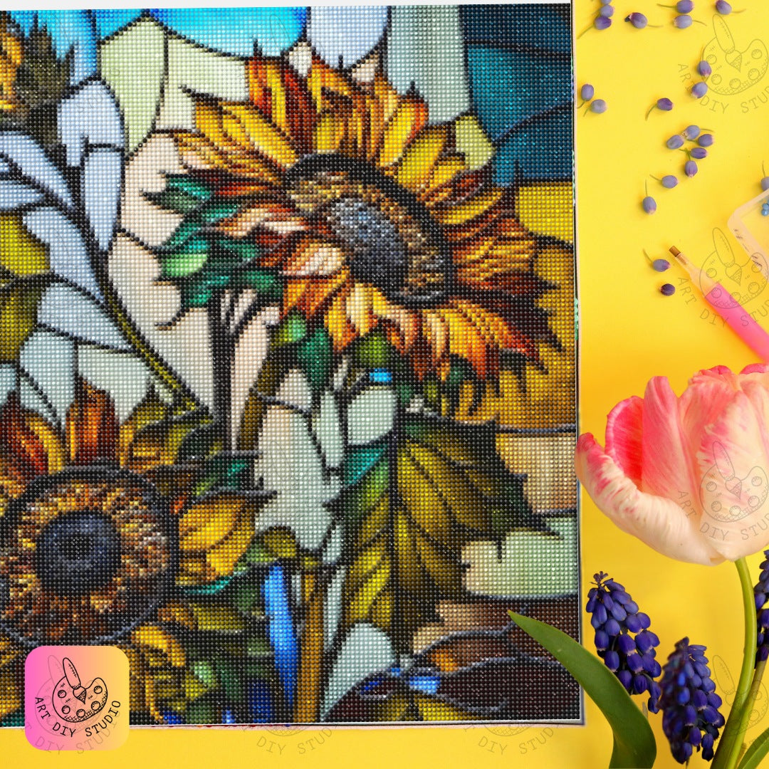 Artdiystudio Sunlit Garden Harmony Diy Diamond Painting Kit Embrace Natures Glow 6