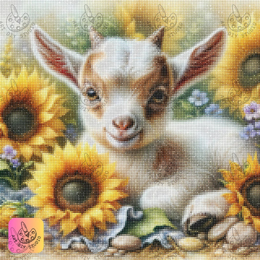 Artdiystudio Sunlit Meadow Goat Diy Diamond Painting Kit Bring Natures Tranquility Home 7