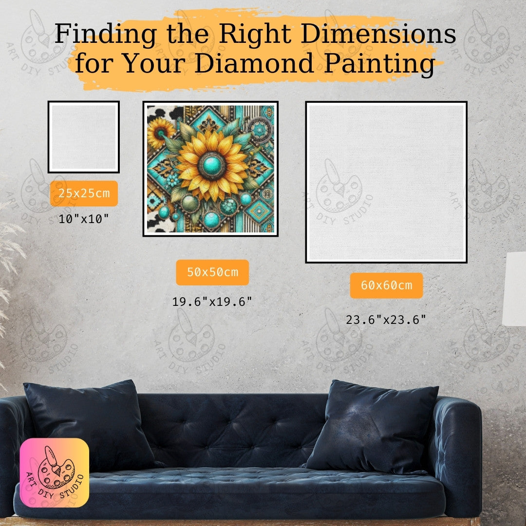 Artdiystudio Sunlit Oasis Diy Diamond Painting Kit Bring Home Artisanal Elegance