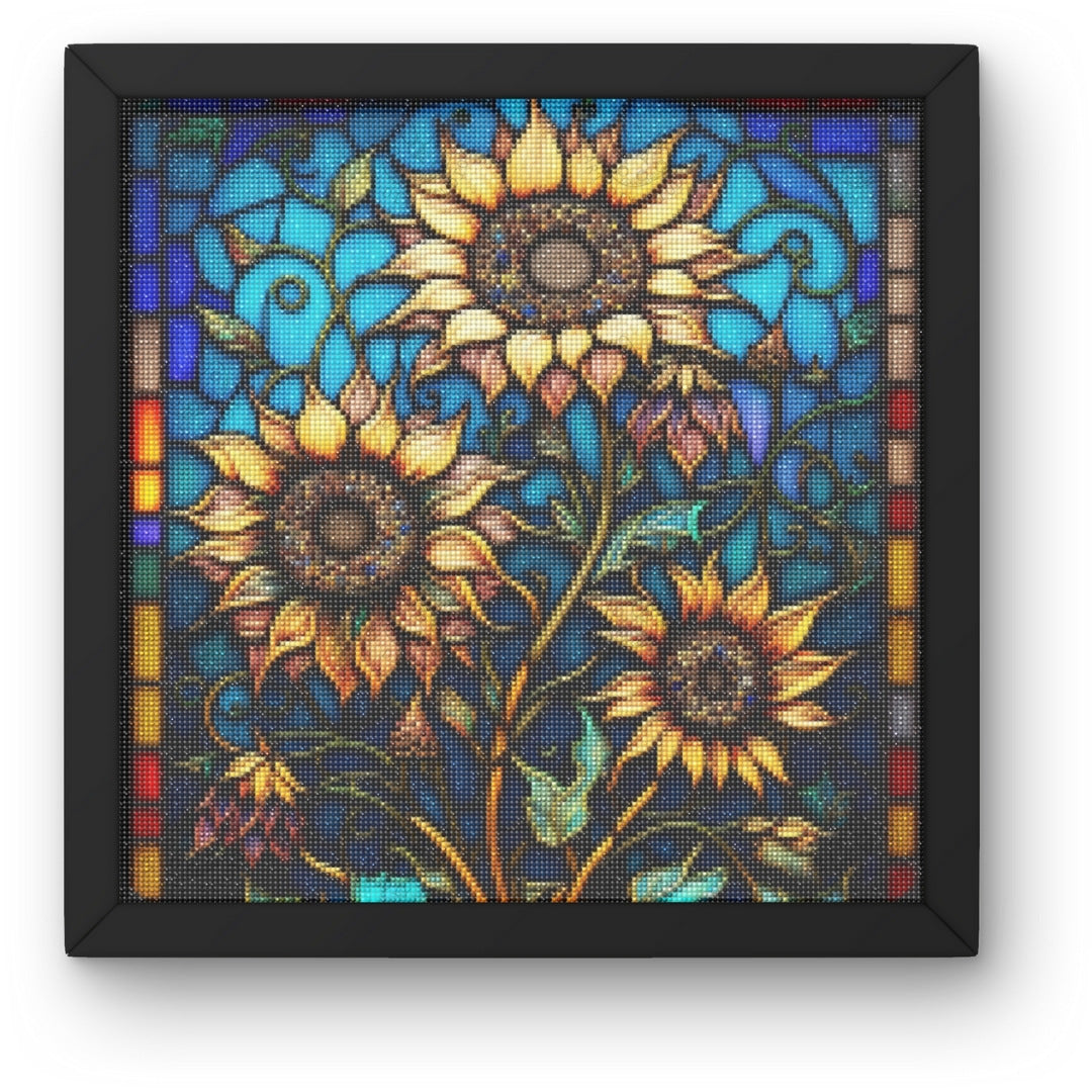 Artdiystudio Sunlit Stained Glass Garden Diy Diamond Painting Kit A Timeless Floral Masterpiece 3
