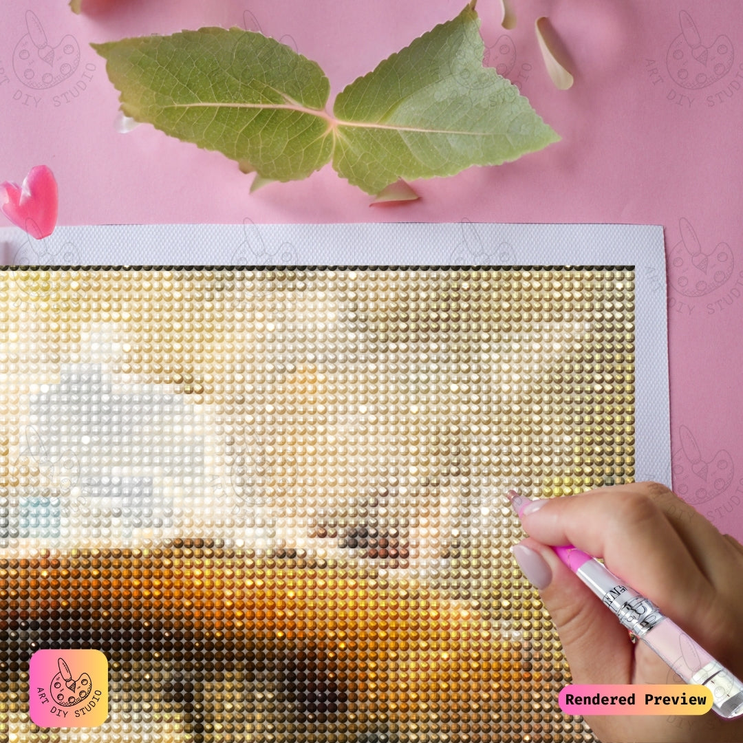 Artdiystudio Sunny Whiskers Diy Diamond Painting Kit A Charming Cat In The Sun 4