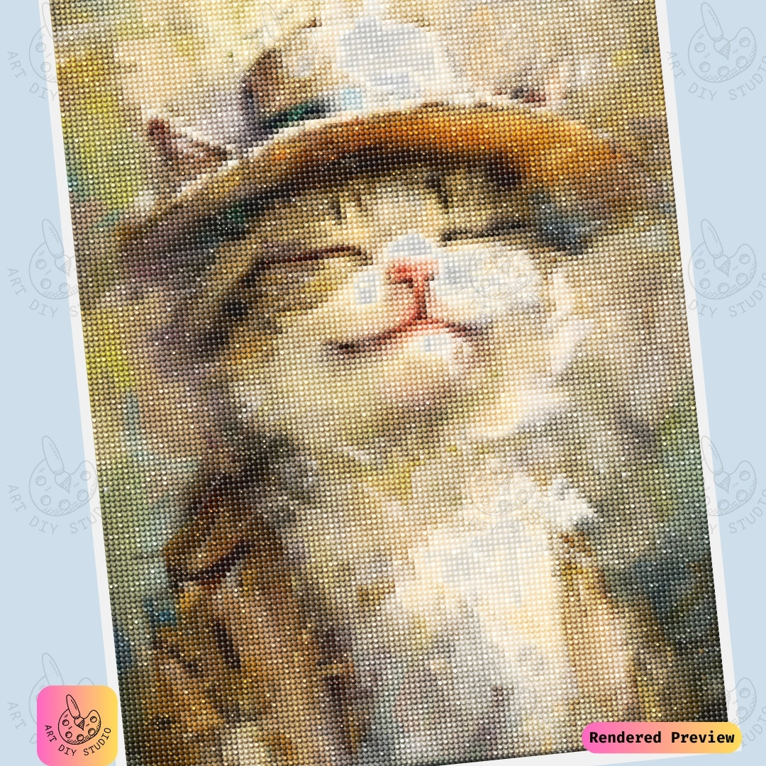 Artdiystudio Sunny Whiskers Diy Diamond Painting Kit A Charming Cat In The Sun 6