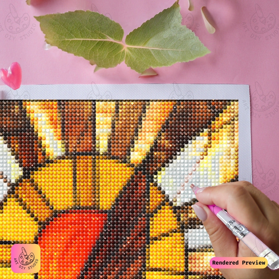 Artdiystudio Sunrise Hummingbird Diy Diamond Painting Kit A Burst Of Color And Light 4