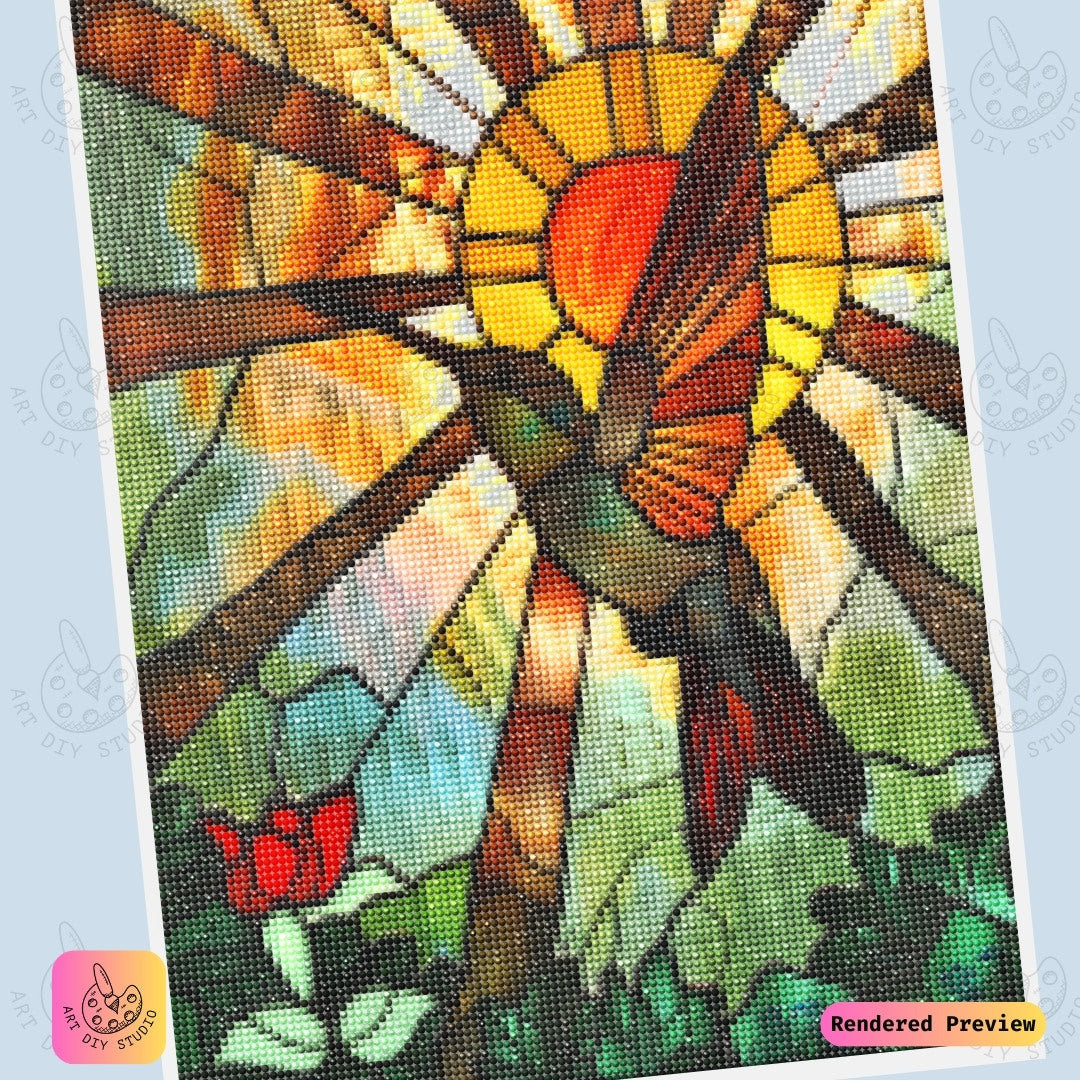 Artdiystudio Sunrise Hummingbird Diy Diamond Painting Kit A Burst Of Color And Light 6