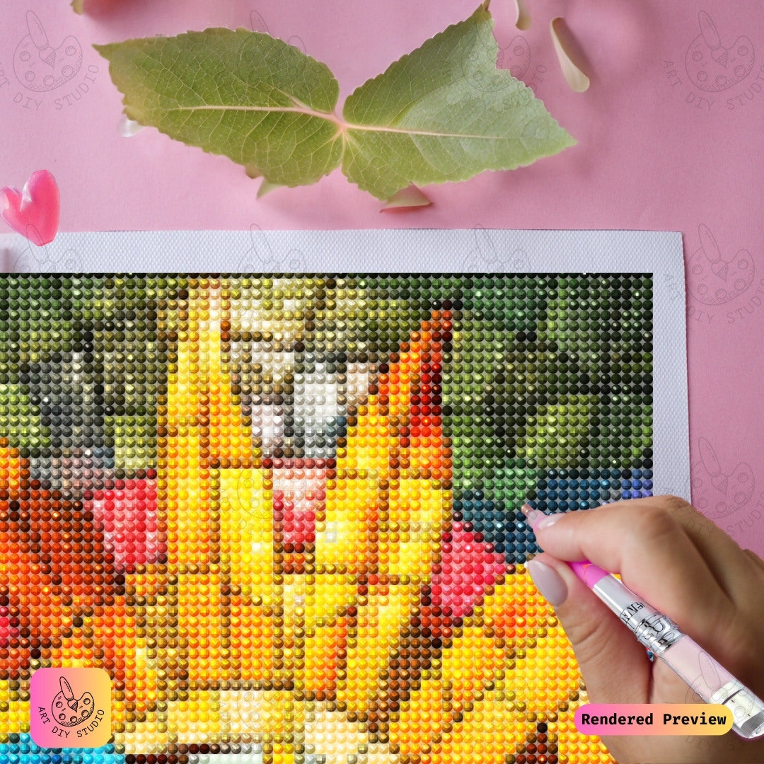 Artdiystudio Sunshine Hummingbird Diy Diamond Painting Kit A Burst Of Brightness And Joy 4