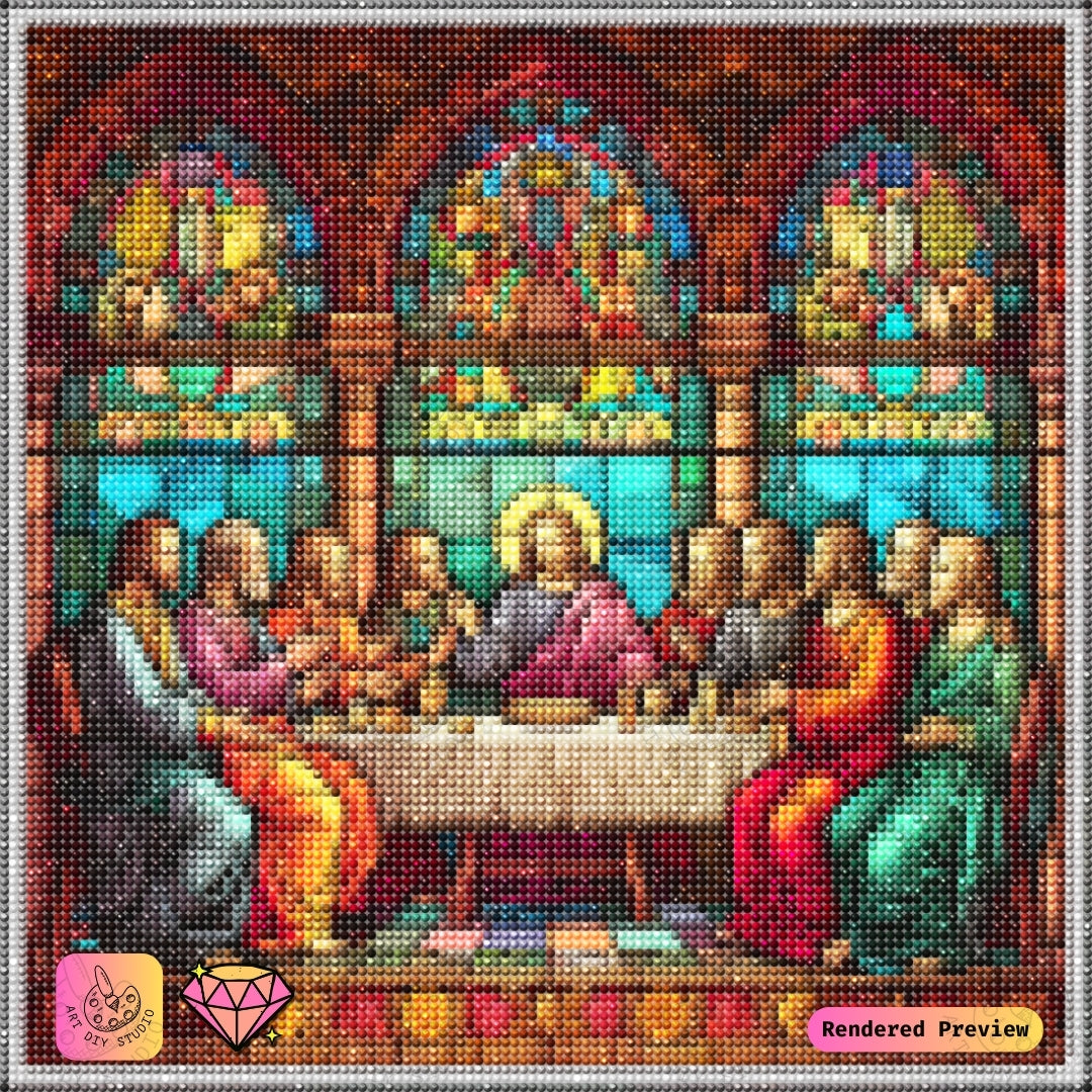 Artdiystudio The Last Supper Harmony Diy Diamond Painting Kit A Sacred Artistic Tribute 2