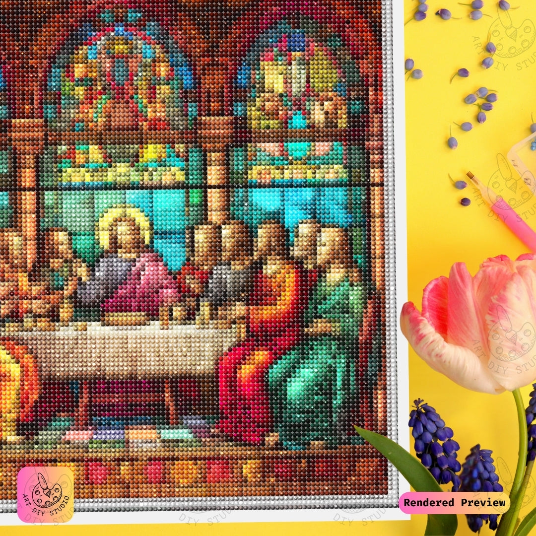 Artdiystudio The Last Supper Harmony Diy Diamond Painting Kit A Sacred Artistic Tribute 3