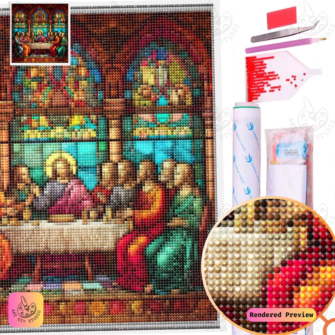 Artdiystudio The Last Supper Harmony Diy Diamond Painting Kit A Sacred Artistic Tribute 5