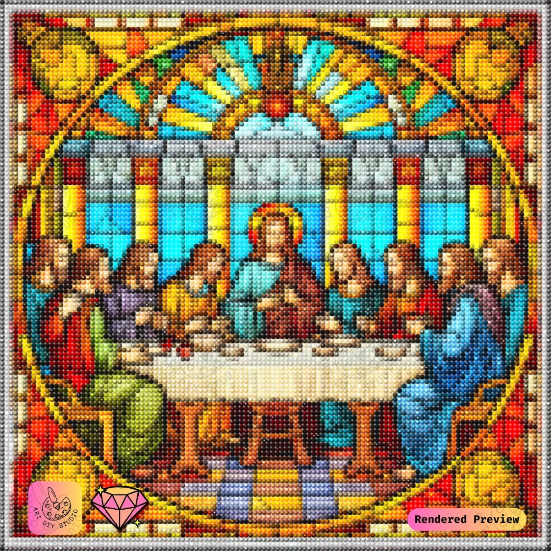 Artdiystudio The Last Supper Light Diy Diamond Painting Kit A Timeless Tribute To Faith 2
