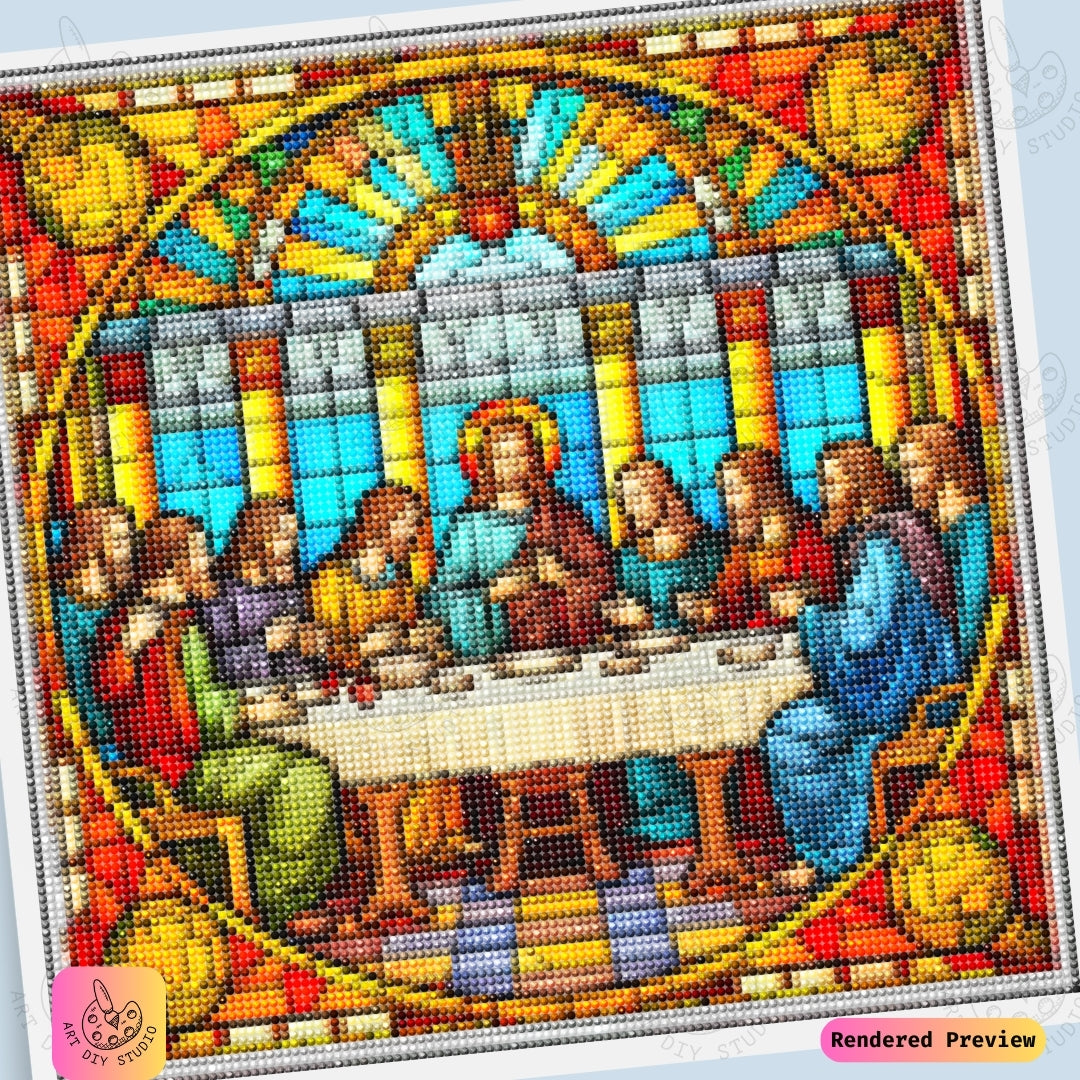 Artdiystudio The Last Supper Light Diy Diamond Painting Kit A Timeless Tribute To Faith 6