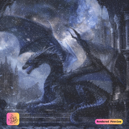 Artdiystudio Throne Of The Night Diy Diamond Painting Kit A Mystical Tale In Art 2