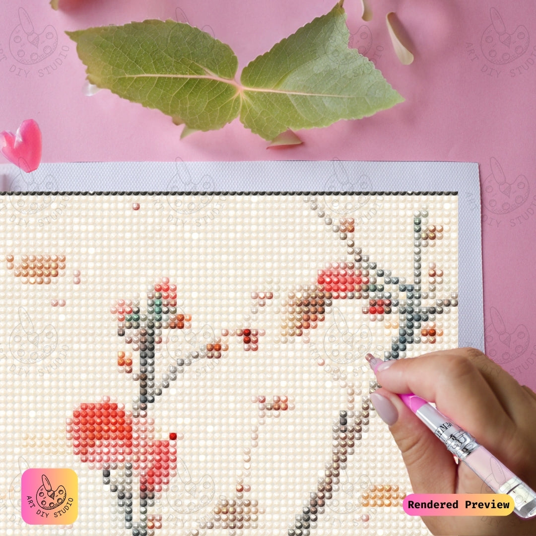 Artdiystudio Tranquil Chickadee Diy Diamond Painting Kit A Moment Of Peace In Nature 3