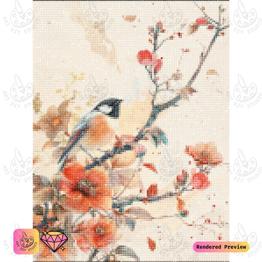 Artdiystudio Tranquil Chickadee Diy Diamond Painting Kit A Moment Of Peace In Nature 5