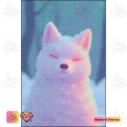 Artdiystudio Tranquil Fox Serenity Diy Diamond Painting Kit A Peaceful Dreamscape 2