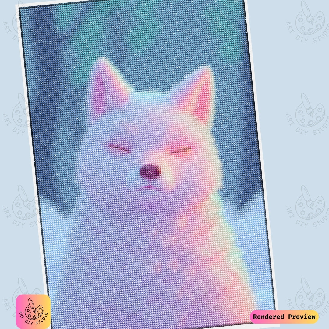 Artdiystudio Tranquil Fox Serenity Diy Diamond Painting Kit A Peaceful Dreamscape 6