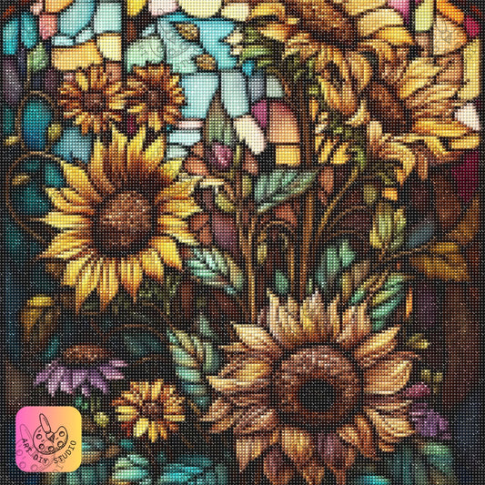 Artdiystudio Tranquil Sunflower Meadow Diy Diamond Painting Kit A Peaceful Escape 7
