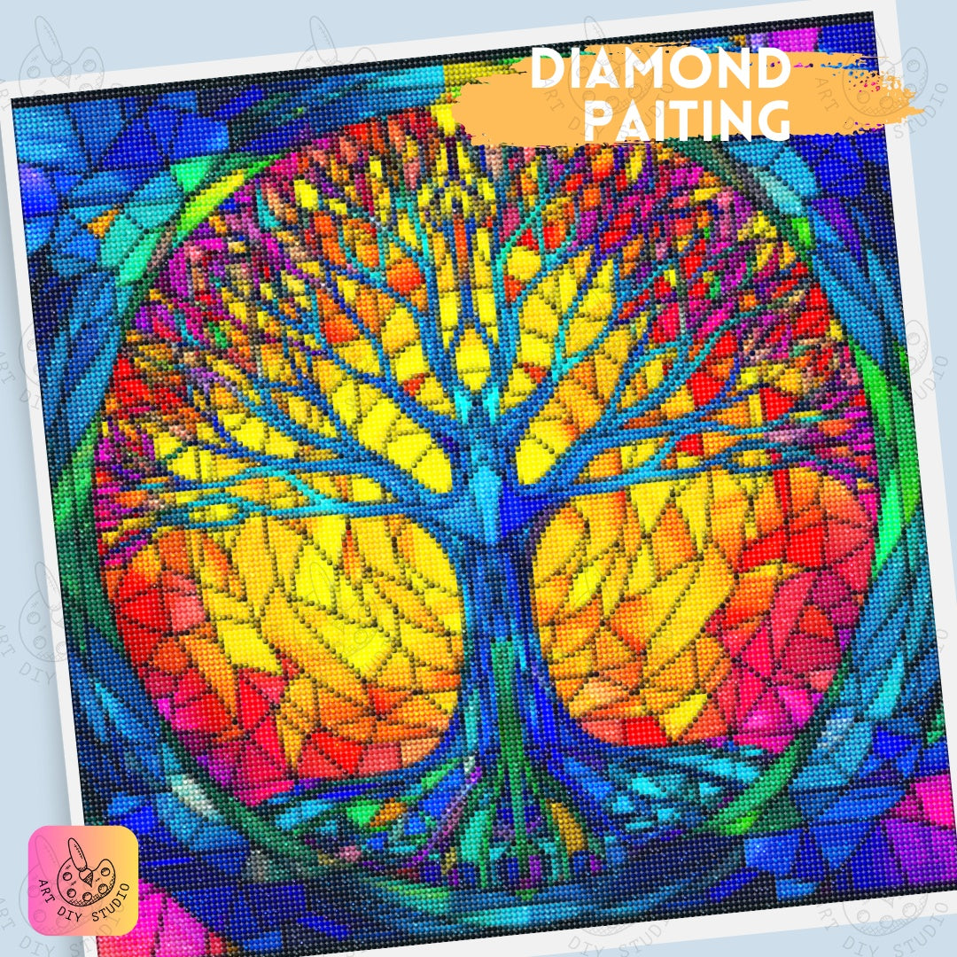 Artdiystudio Tree Of Life Radiance Diy Diamond Painting Kit Energize Your Space 5