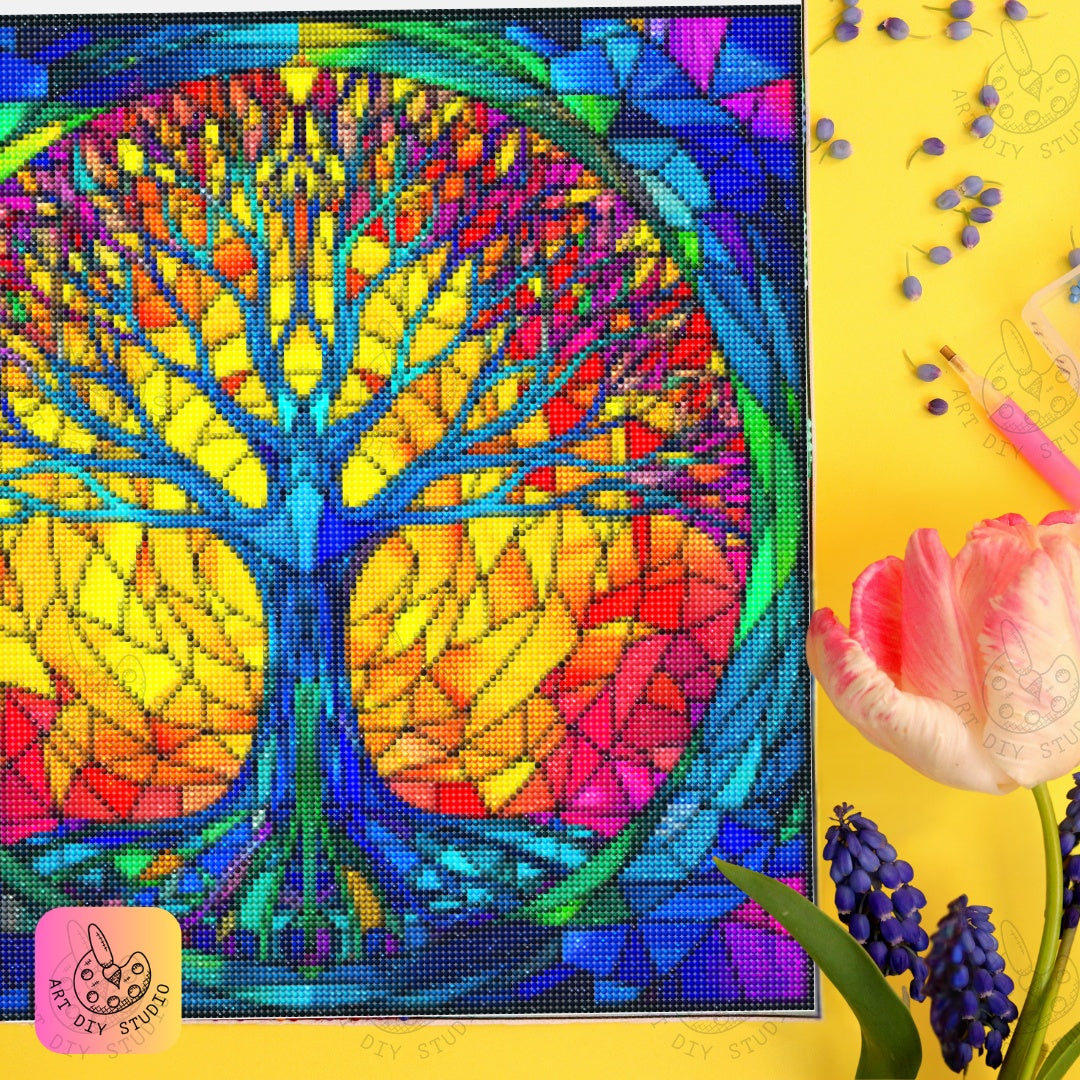 Artdiystudio Tree Of Life Radiance Diy Diamond Painting Kit Energize Your Space 7