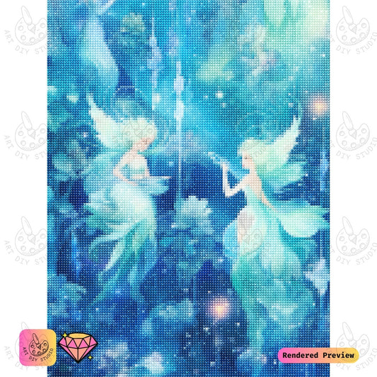 Artdiystudio Twilight Blossom Fairies Diy Diamond Painting Kit Dive Into A World Of Dreamy Enchantment 2