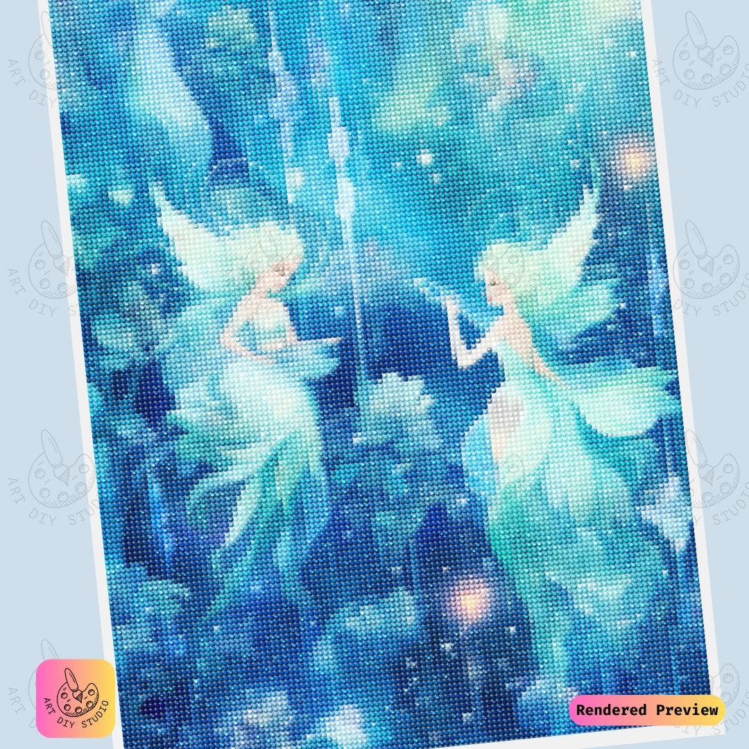 Artdiystudio Twilight Blossom Fairies Diy Diamond Painting Kit Dive Into A World Of Dreamy Enchantment 6