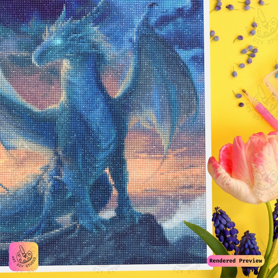 Artdiystudio Twilight Sky Guardian Diy Diamond Painting Kit A Majestic Vision In Art 3
