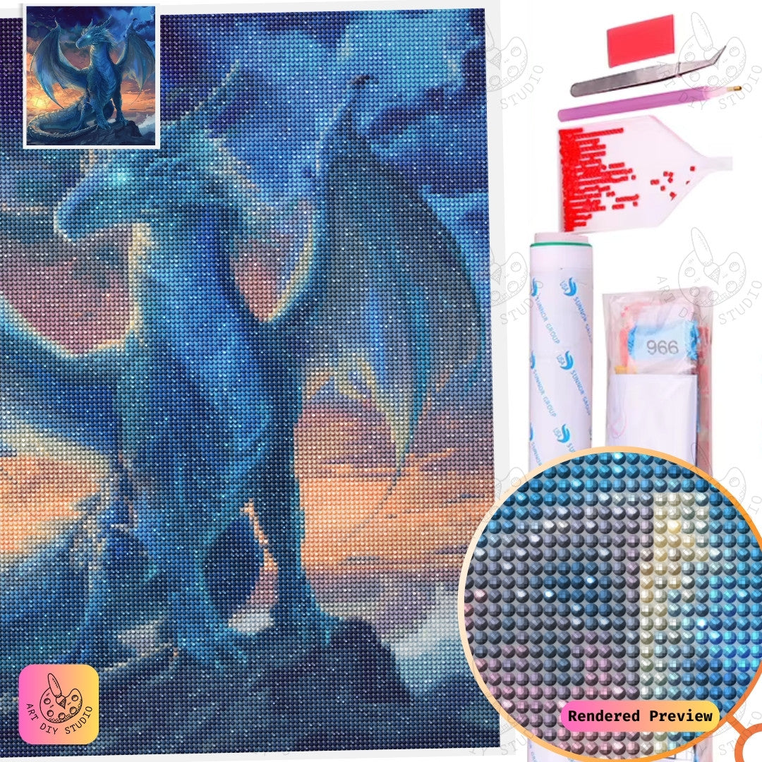 Artdiystudio Twilight Sky Guardian Diy Diamond Painting Kit A Majestic Vision In Art 5