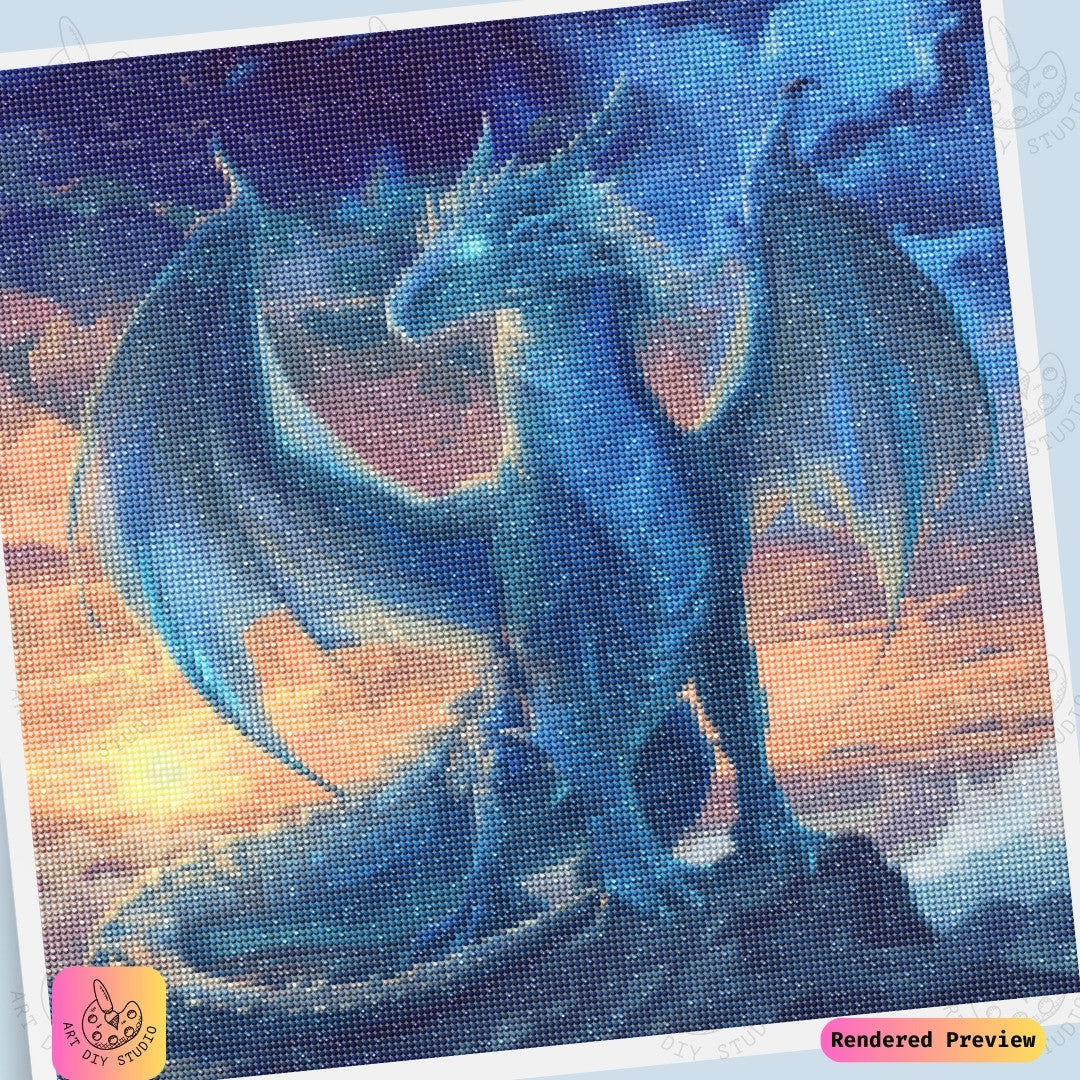 Artdiystudio Twilight Sky Guardian Diy Diamond Painting Kit A Majestic Vision In Art 6