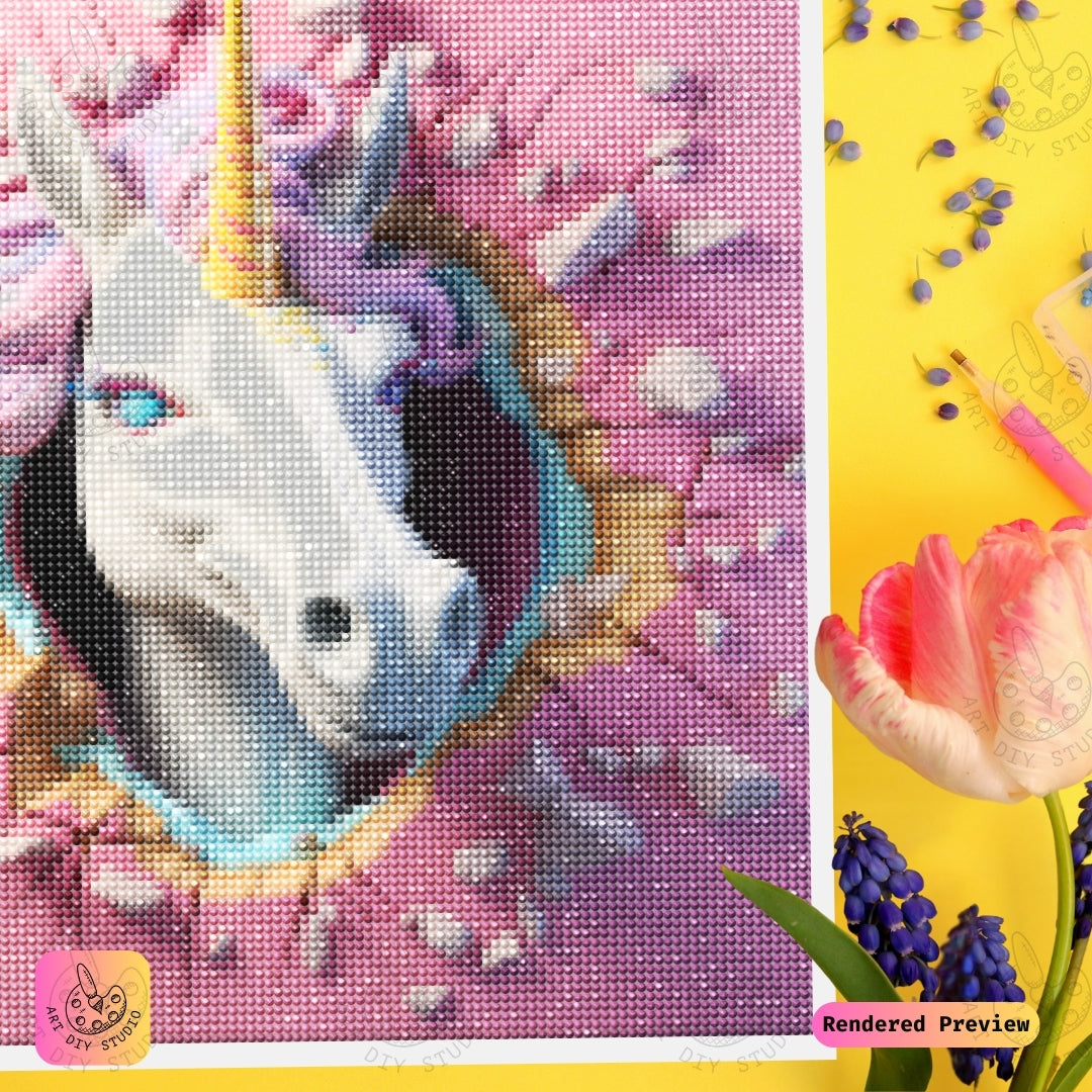 Artdiystudio Unicorn Breakthrough Diy Diamond Painting Kit A Bold And Magical Statement 3