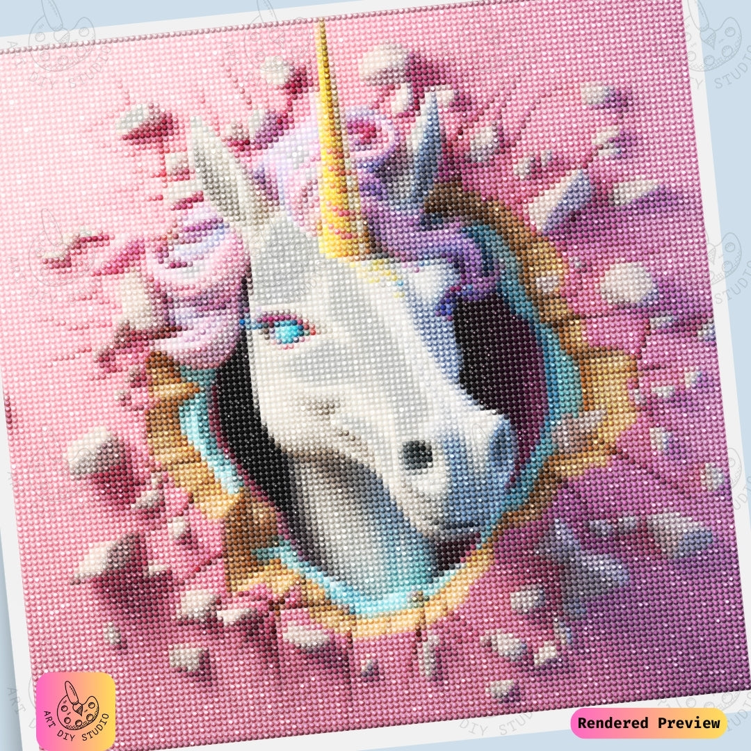 Artdiystudio Unicorn Breakthrough Diy Diamond Painting Kit A Bold And Magical Statement 6