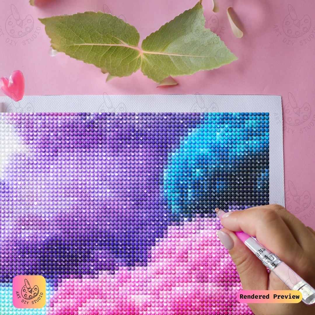 Artdiystudio Vibrant Cloudscape Garden Diy Diamond Painting Kit A Magical World Of Color 4
