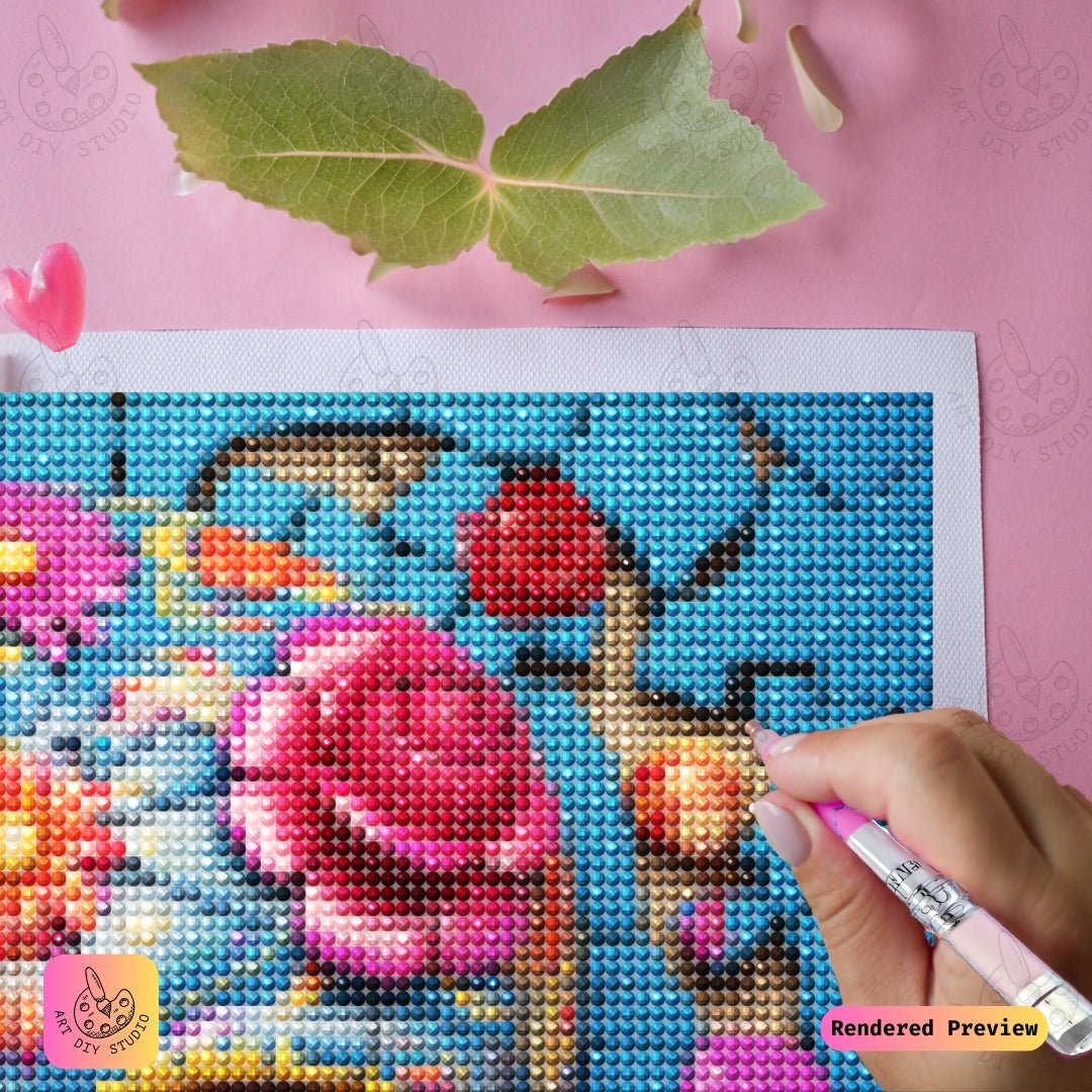 Artdiystudio Vibrant Sugar Skull Diy Diamond Painting Kit A Celebration Of Tradition And Color 4