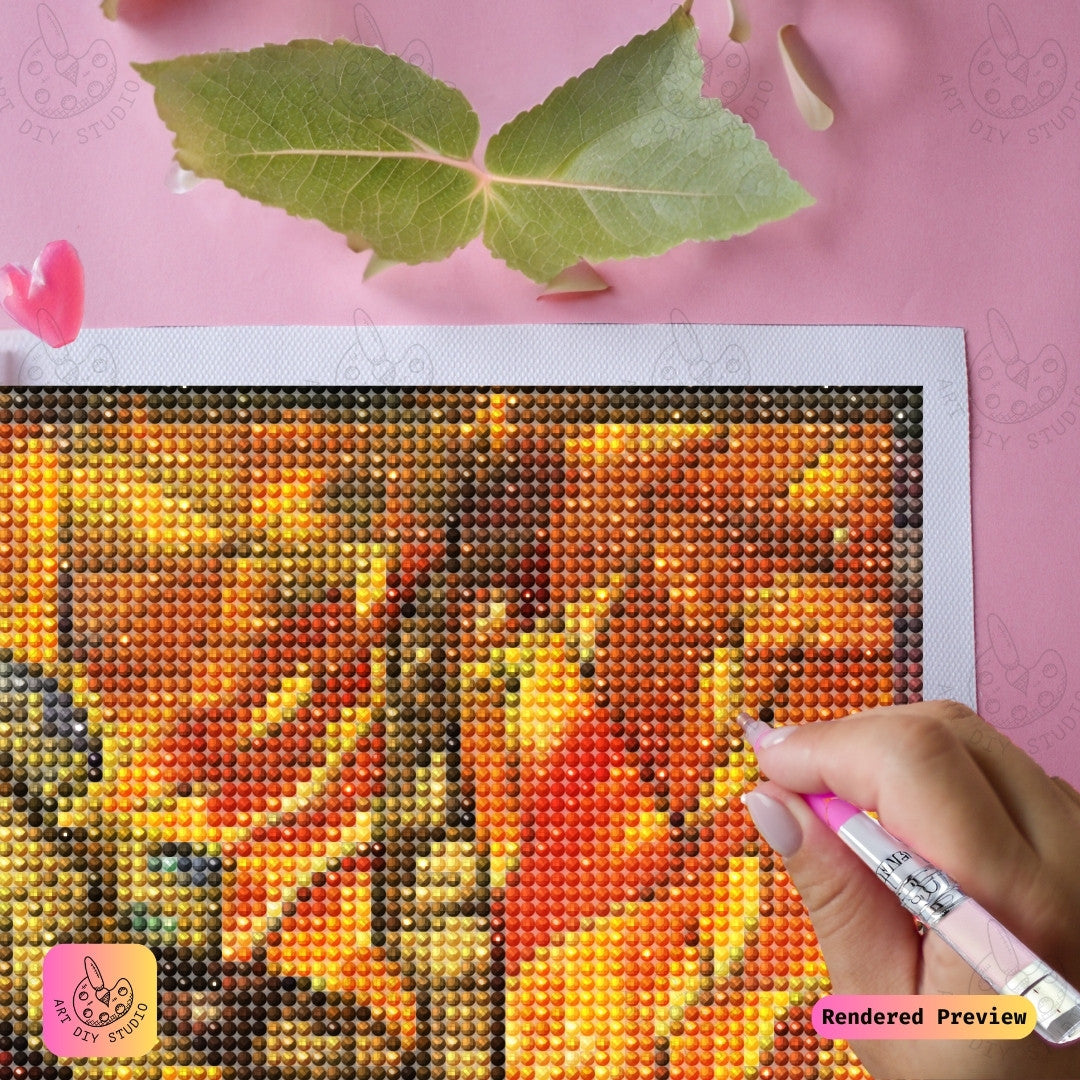 Artdiystudio Warriors Fury Diy Diamond Painting Kit A Fiery Tribute To The Samurai Spirit 4