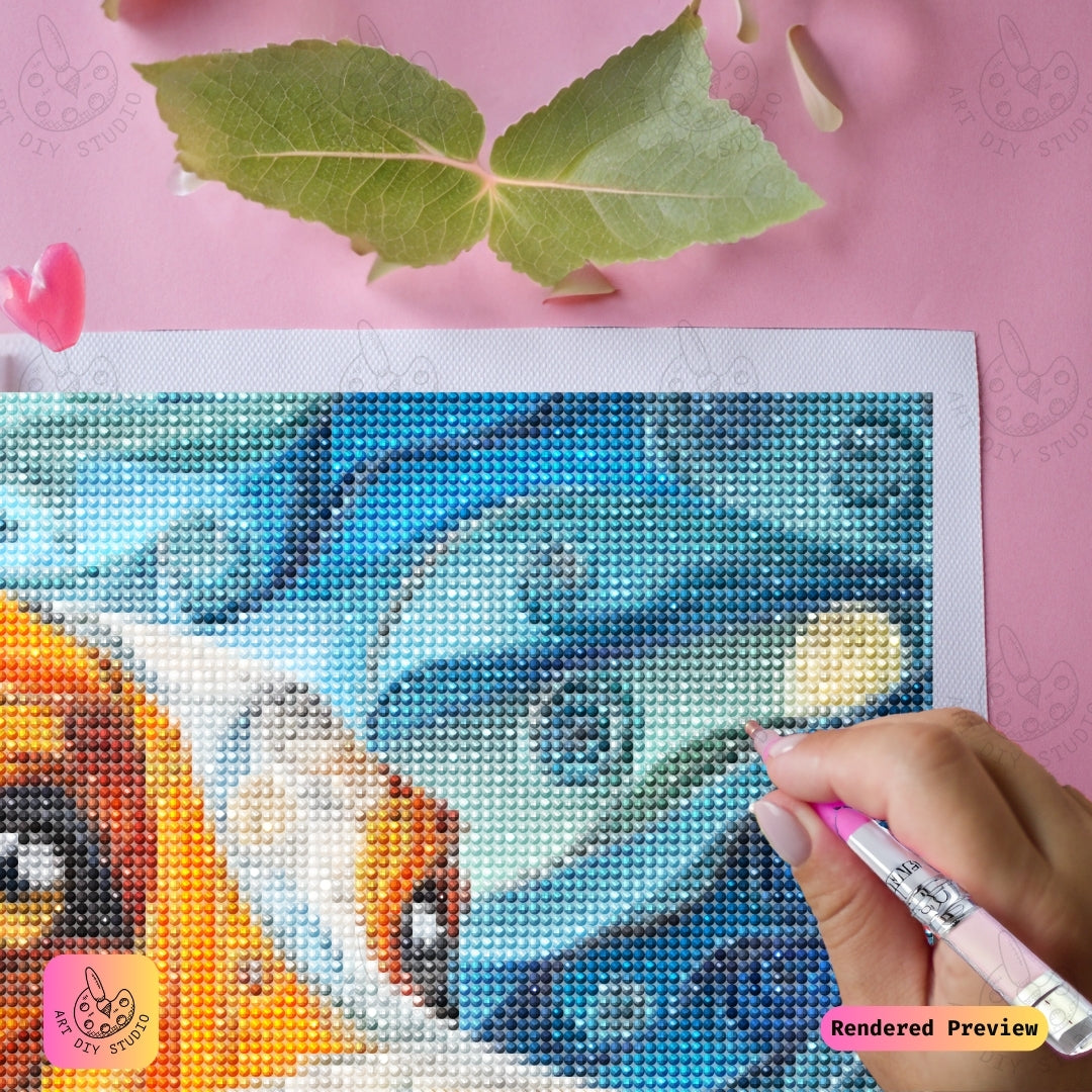 Artdiystudio Whimsical Pups Portrait Diy Diamond Painting Kit A Colorful Craft For Dog Lovers 3