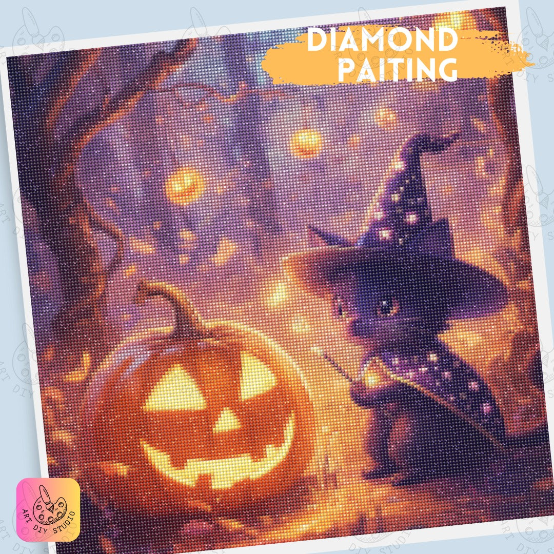 Artdiystudio Whiskers Witchcraft Diy Diamond Painting Kit Craft Your Magical Companion 4