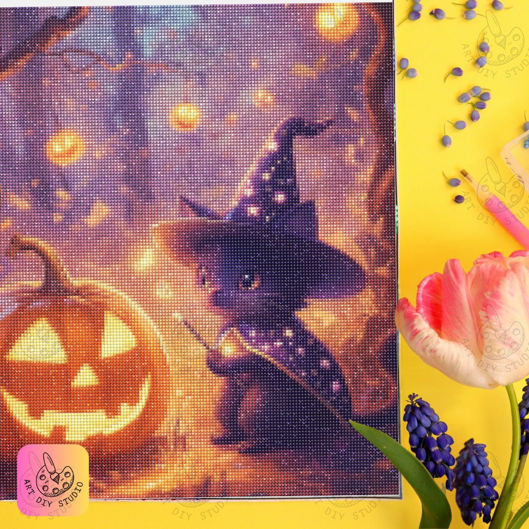 Artdiystudio Whiskers Witchcraft Diy Diamond Painting Kit Craft Your Magical Companion 6