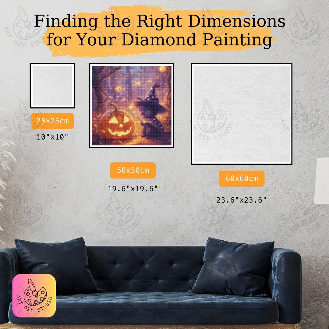Artdiystudio Whiskers Witchcraft Diy Diamond Painting Kit Craft Your Magical Companion