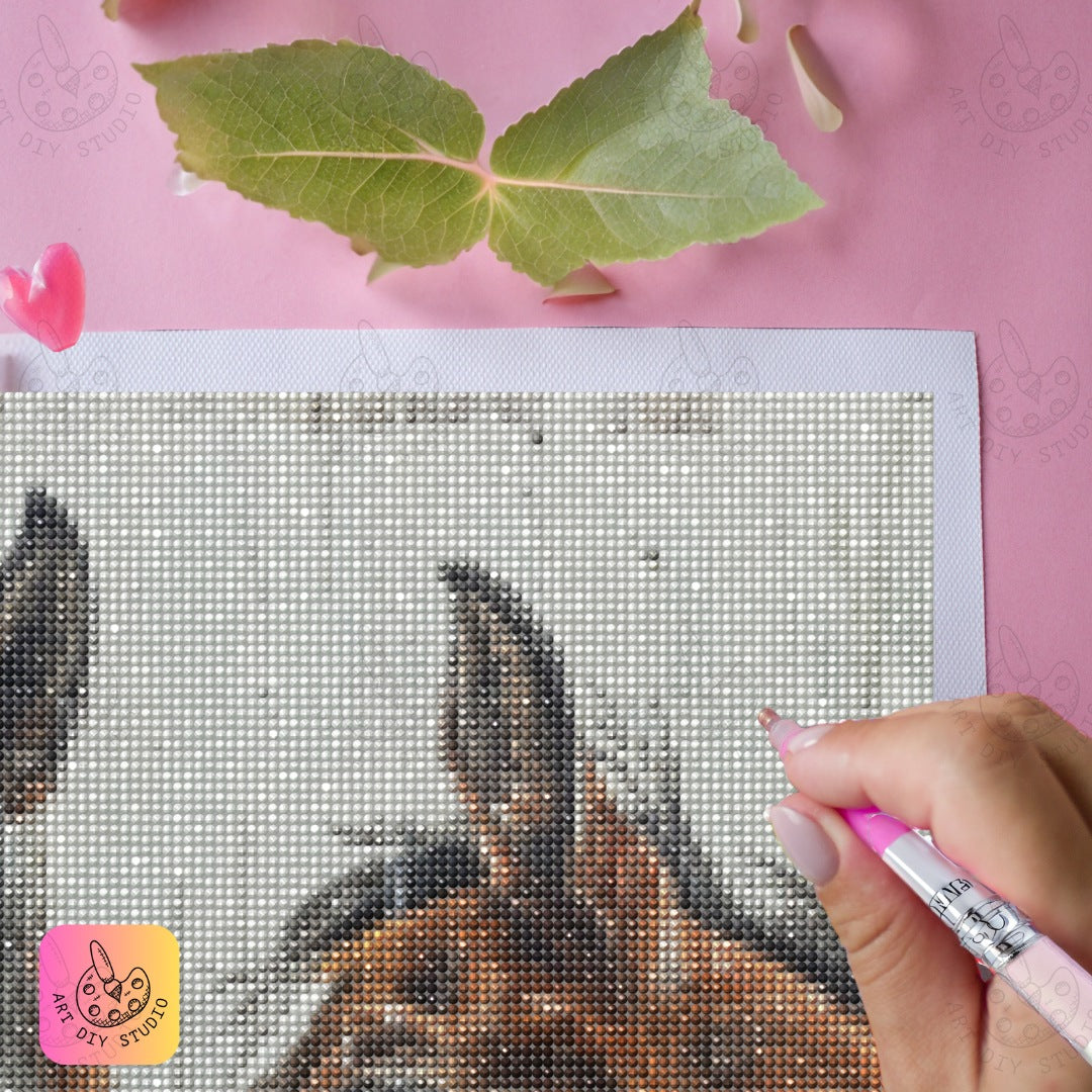 Artdiystudio Whispers Between Friends Diy Diamond Painting Kit Capture The Bond Of Horse 5